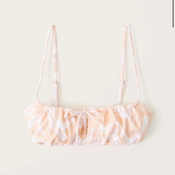 CINCHED BRALETTE SWIM TOP & TALL SIDE HIGH-WAIST HIGH-LEG CHEEKY BOTTOMS - Picture 2 of 8